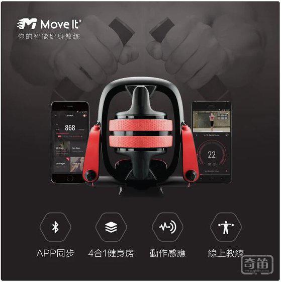 小型智能健身器材作为数据入口，「Move It」想为家庭用户提供个性化健身服务